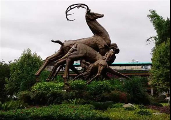 关于"鹿城"的传说就与它有关相传楚雄关于"鹿城"的传说金鹿雕塑"金