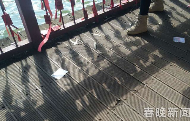 海埂大坝垃圾遍地煞风景