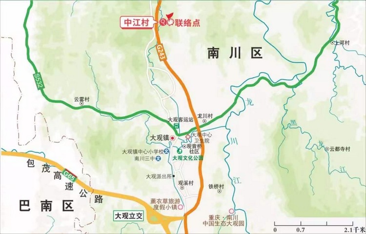 南川区大观镇中江村回龙湾美丽乡村调研线路近年来,重庆南川区扎实