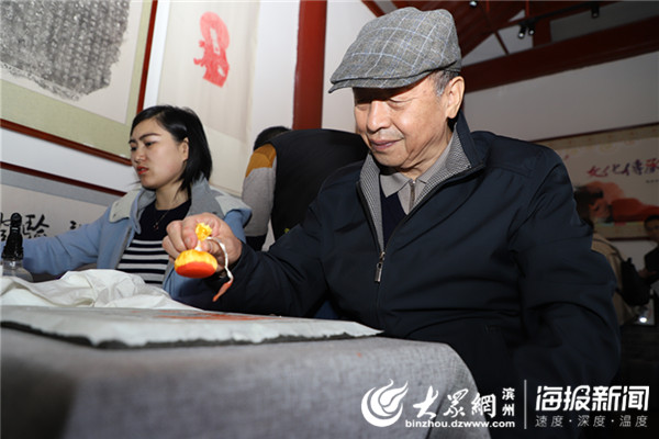 将军书画家走进无棣古城用实际行动带头传承传统文化