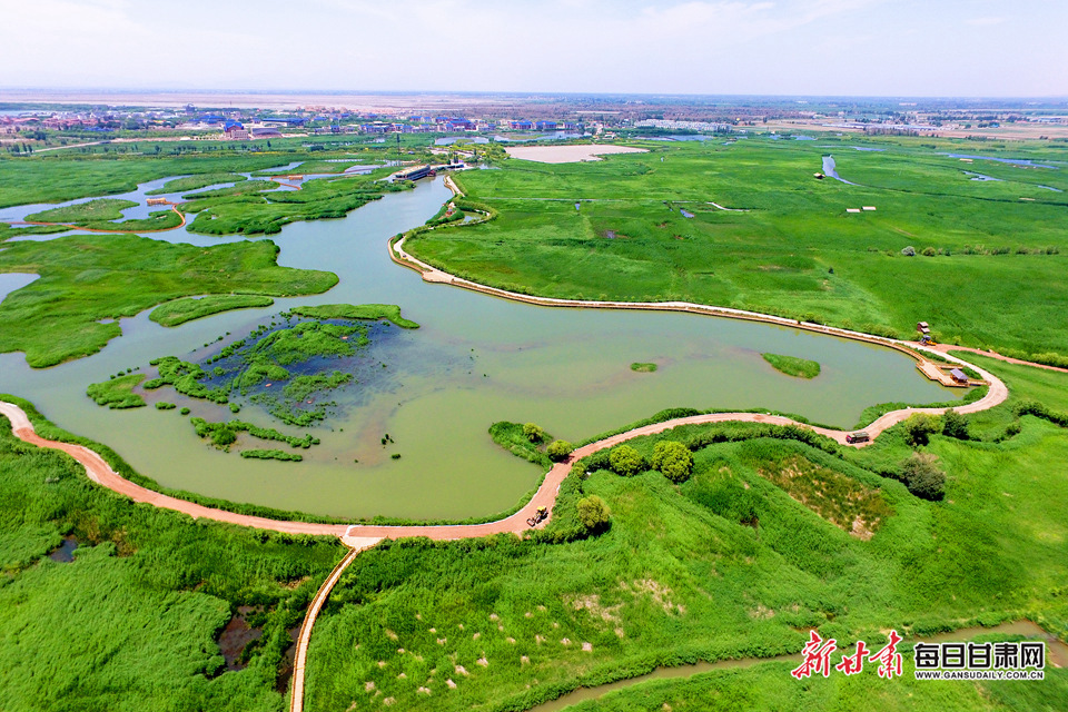 12年久久为功河西走廊增加了一个湿地张掖