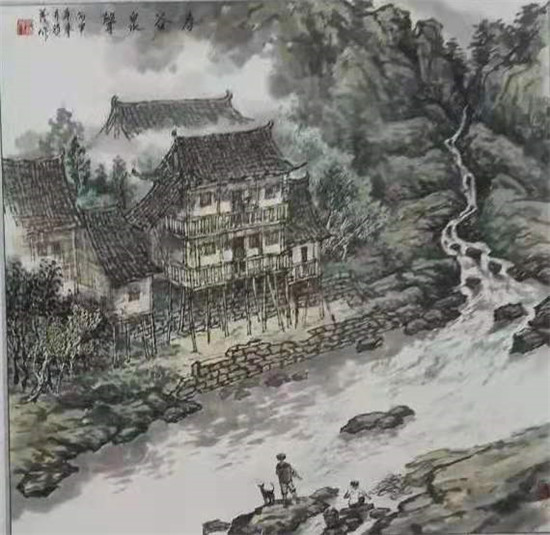 洪积茂山水画作品赏析