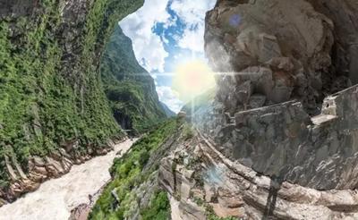 720影像大赛|空中全景看虎跳峡