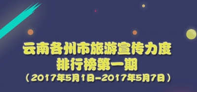 【云南旅游宣传大数据排行榜第一期】勇夺亚军！丽江旅游大数据宣传指数为607.83 ！