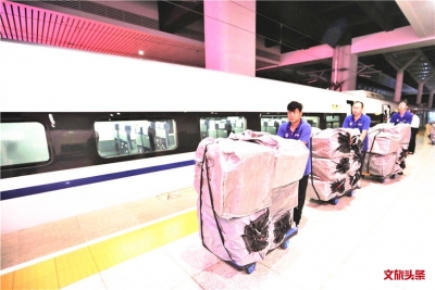 367公斤香格里拉松茸“坐”上列车 高铁快运助力“云珍出滇”