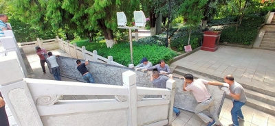 呈贡党建文化公园雕塑之纪念碑墙面叙事浮雕
