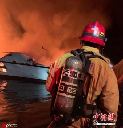 美国加州一船深夜起火已致8人死亡   失踪乘客凶多吉少
