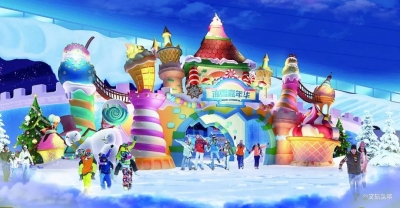 昆明融创乐园明星NO.1馆闪亮出场，15000立方米雪海畅玩，这波操作666……