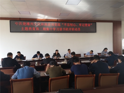 楚雄州文化和旅游局举行党组班子“不忘初心、牢记使命”主题教育第二期集中学习读书班