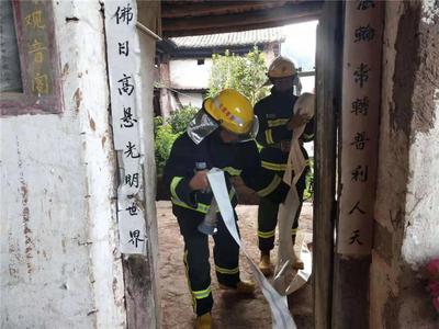 元谋县开展文物古建筑消防安全检查及实地扑火演练