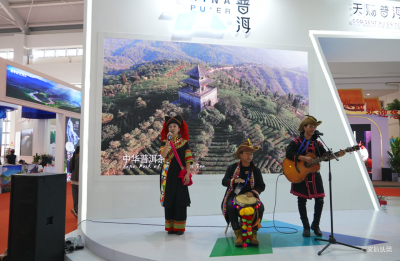2019旅交会上   普洱展馆走起小清新风格