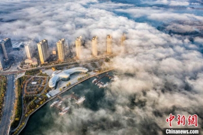 醉美！航拍江西武宁县平流雾美景 犹如仙境