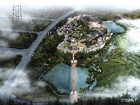 巍山文华山片区及南诏王宫效果图