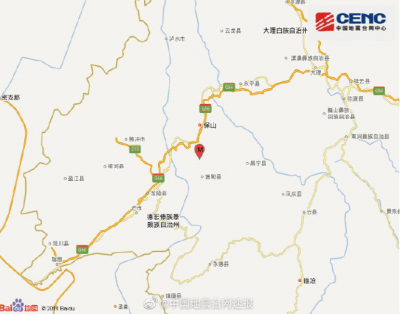  云南保山市施甸县发生3.4级地震