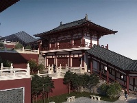 巍山文华山片区及南诏王宫效果图