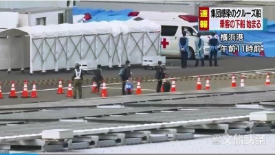 钻石公主号乘客19日起下船 首日下船乘客约500人