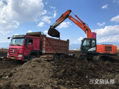 保山万亩湿地公园建设项目复工 开足马力确保按时完工