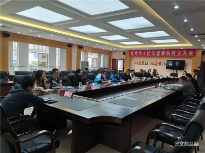 红河州文旅局副局长杨为文到州文化馆调研指导工作