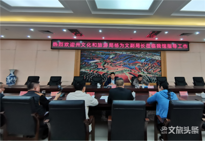 红河州文旅局副局长杨为文到州文化馆调研指导工作