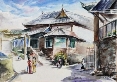 “学习强国”上的孟连民间傣族女画家  