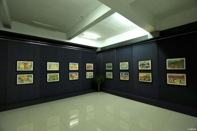 普洱市文化馆画展 200幅学生画作描绘勐班乡的美丽乡村！