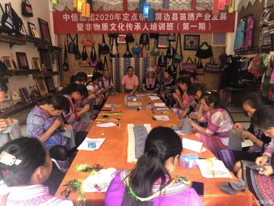 红河屏边举行苗绣技艺培训 助力绣娘居家灵活就业