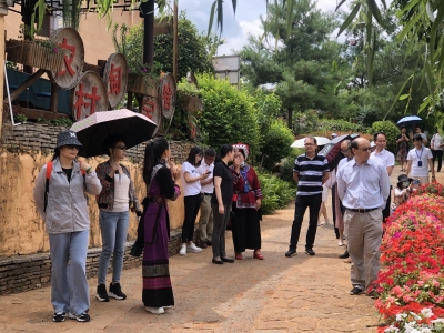 广西壮族自治区文化和旅游厅考察团赴弥勒考察文旅项目建设情况  