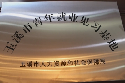玉溪市“青年就业见习基地”授牌仪式在市花灯剧院举行