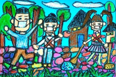 7月22日起，​丽江市青少年童心战“疫”书画作品将在市博物院展出