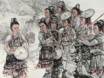 当代画坛名家——黄庆明国画人物赏析