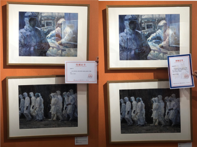普洱景东：抗疫见证物书画作品展出  中国美院青年艺术家热情参与
