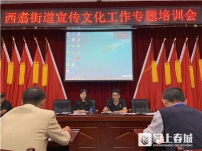 提高文化软实力！五华区西翥街道开展宣传文化专题培训
