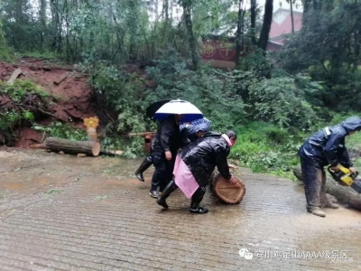 塌方清障保路通，“鸡足山人”在行动！