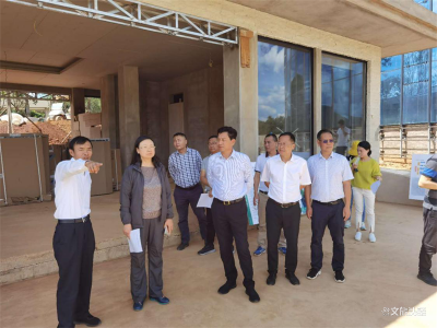 云南省政府督查室督查调研玉溪红塔区半山酒店建设