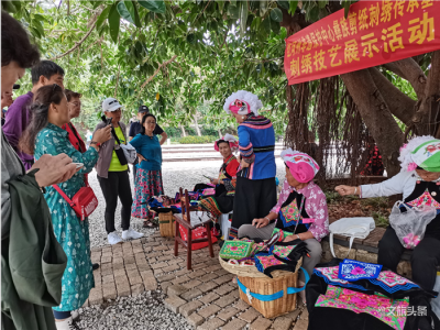 红河州举行彝族剪纸刺绣非遗展示活动