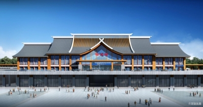 大临铁路站房全部封顶 全线预计年内建成