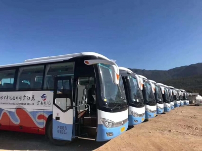 提升“云南旅汽”品牌形象 丽江云旅大巴跨省为千余人员服务