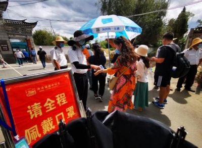 靓丽的假日风景线，坚守一线的云投旅游人