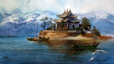 在这组水彩画里，读懂大理