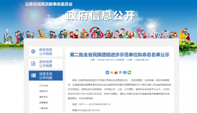 正在公示！红河州17个单位拟命名全省民族团结进步示范单位