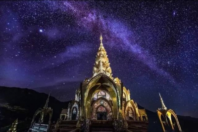 金色、白色、蓝色、黑色、粉色，泰国绝美寺庙为你带来好运~