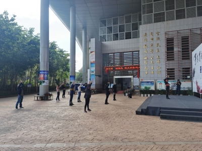 普洱市文化馆积极开展爱国卫生“7个专项行动”工间操活动