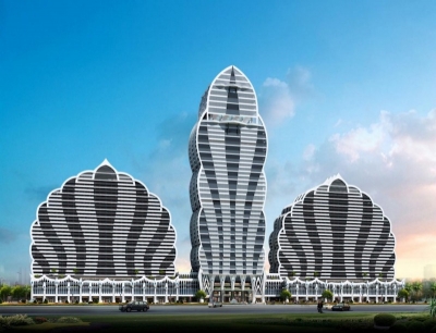 西双版纳告庄西双景新晋网红打卡点 西端孔雀城主体建筑顺利封顶 