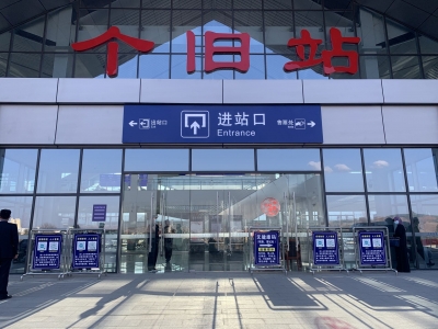坐着动车去个旧赏花 春天“梨”您很近
