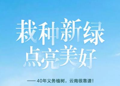 栽种新绿 点亮美好 ——40年义务植树，云南很靠谱！