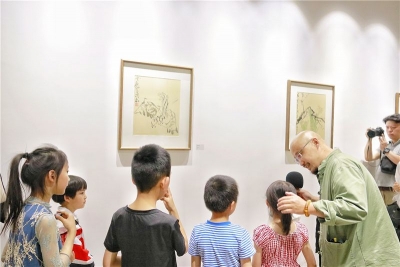 墨色中的感悟与变化，“墨缘新墨”蒋磊国画书法作品展于新墨书房开展