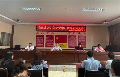 普洱市文化和旅游局开展党史学习教育动员大会
