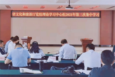 云南省文旅厅党组理论学习中心组举行2021年第三次集中学习