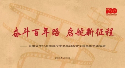 云南省文化和旅游厅开展“奋斗百年路 启航新征程”主题电影党课活动