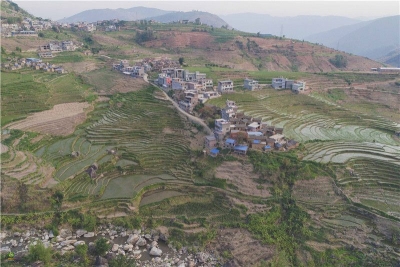 图集 | 航拍鄂嘉梯田 观大地磅礴